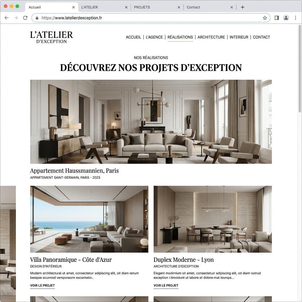 Démonstration Virtual Commerces - Site internet avec l'IA