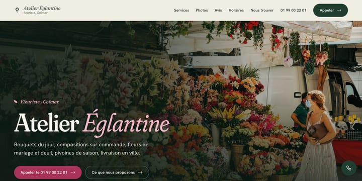 Modèle pour fleuriste
