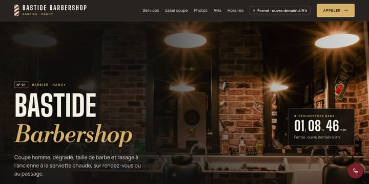 Modèle pour barbier, coiffeur