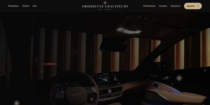 Modèle pour vtc, chauffeur privé