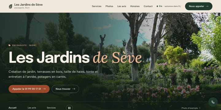 Modèle pour paysagiste