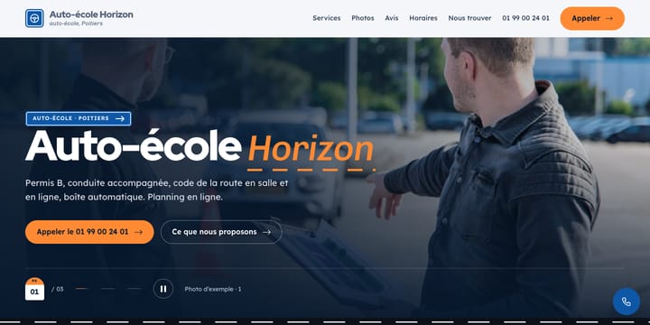 Modèle pour auto-école
