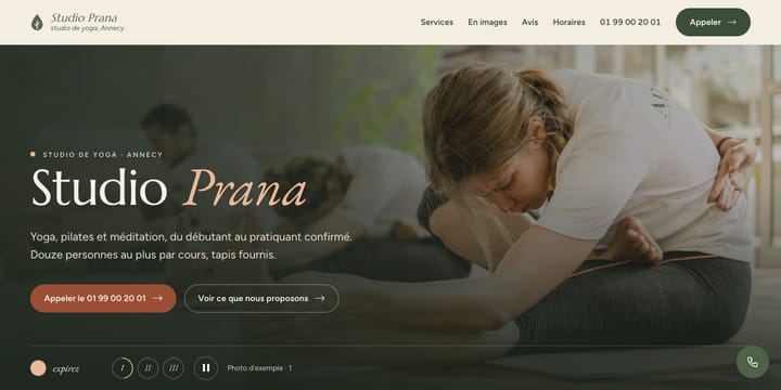 Modèle pour yoga, bien-être
