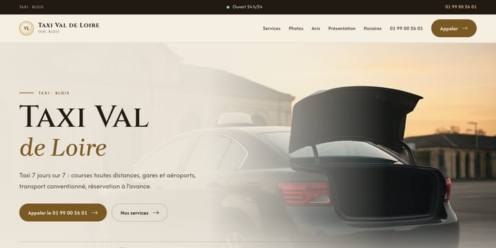 Modèle pour taxi, transport médical